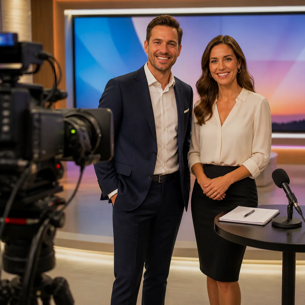 Treinamento de Apresentadores de TV na Contar no Trabalho